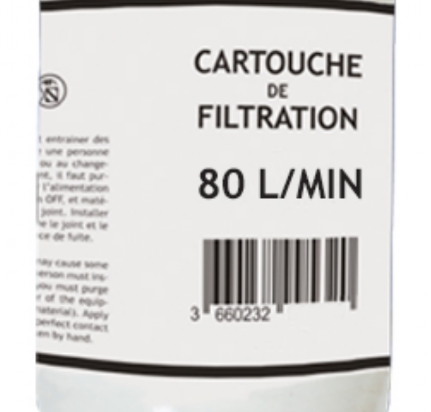 CARTOUCHE - FILTRATION 80L/MIN CT70065