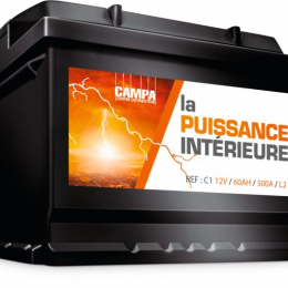 BATTERIE CAMPA L2 60AH AMPS +D