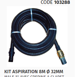 KIT DASPIRATION  diam 32 X 8 M