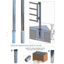 DOUILLE PE RESINE DE POLYETHYLENE